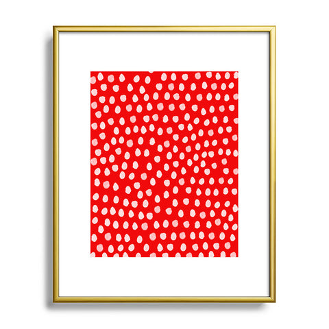 Rebecca Allen The Lady Of Shalott Red Metal Framed Art Print