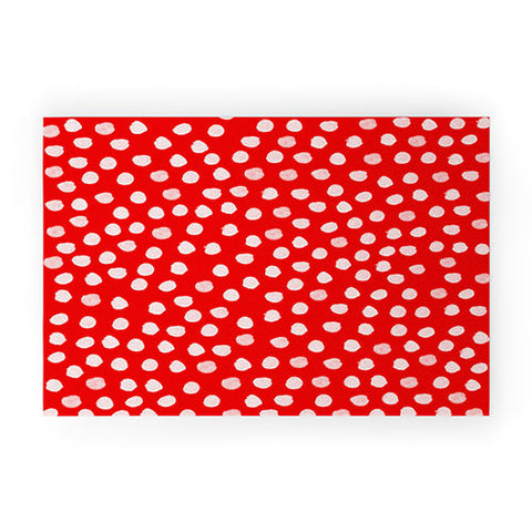 Rebecca Allen The Lady Of Shalott Red Welcome Mat