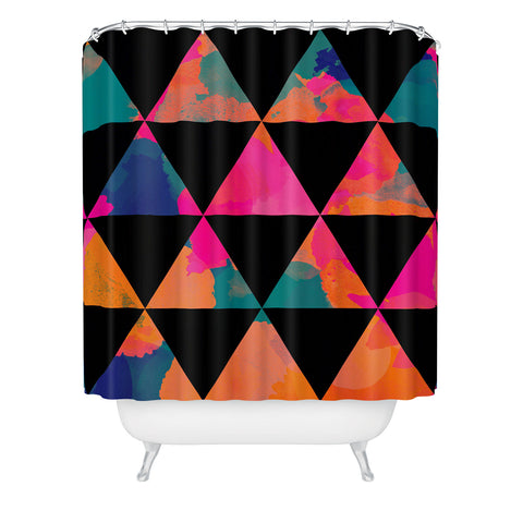 Rebecca Allen These Mountains Sing Shower Curtain