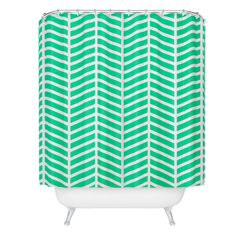 Rebecca Allen Turquoise Bliss Shower Curtain