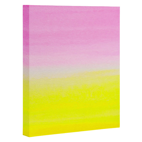 Rebecca Allen When Pink Met Yellow Art Canvas
