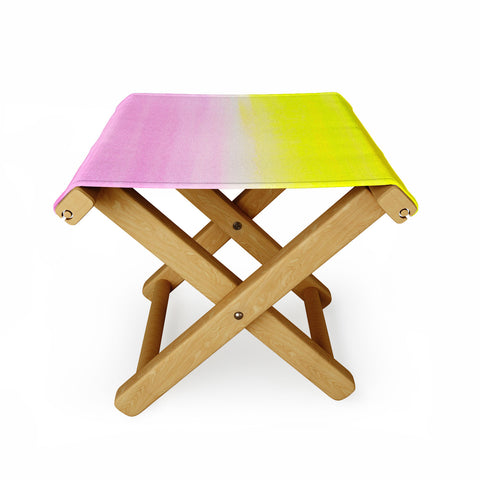 Rebecca Allen When Pink Met Yellow Folding Stool