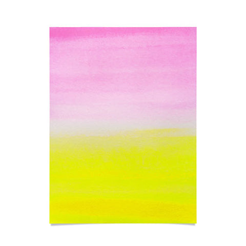 Rebecca Allen When Pink Met Yellow Poster
