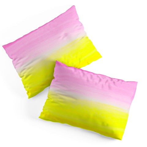 Rebecca Allen When Pink Met Yellow Pillow Shams