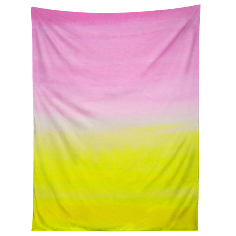 Rebecca Allen When Pink Met Yellow Tapestry