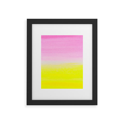 Rebecca Allen When Pink Met Yellow Framed Art Print