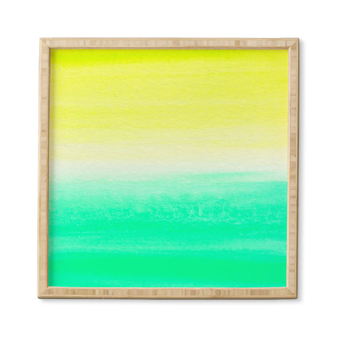 Rebecca Allen When Yellow Met Turquoise Framed Wall Art