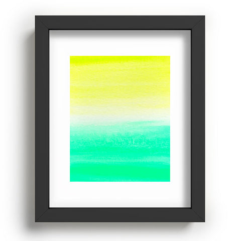 Rebecca Allen When Yellow Met Turquoise Recessed Framing Rectangle