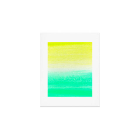 Rebecca Allen When Yellow Met Turquoise Art Print