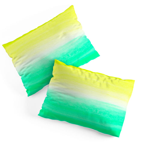 Rebecca Allen When Yellow Met Turquoise Pillow Shams