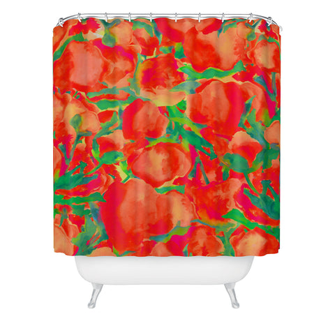 Rebecca Allen Where The Wildflowers Grow Shower Curtain