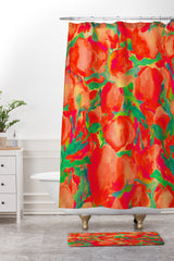 Rebecca Allen Where The Wildflowers Grow Shower Curtain And Mat
