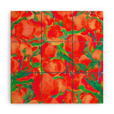 Rebecca Allen Where The Wildflowers Grow Wood Wall Mural