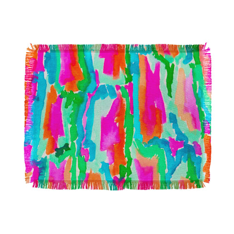 Rebecca Allen Wild Fleur Throw Blanket