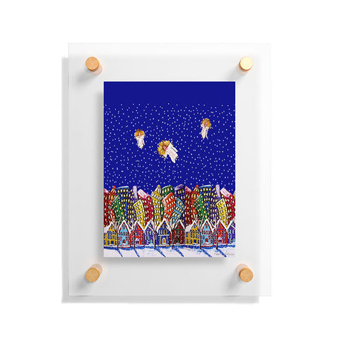 Renie Britenbucher 3 Christmas Angels Floating Acrylic Print