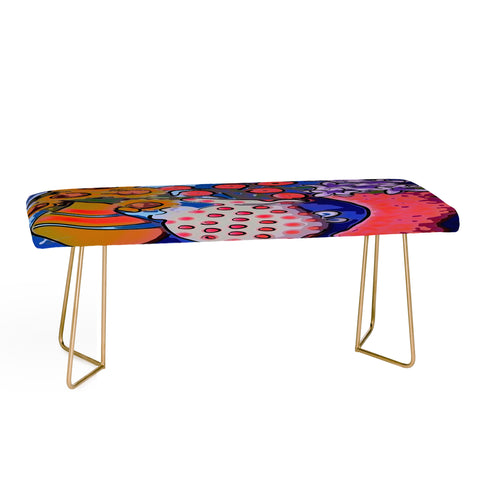 Renie Britenbucher 3 Funky Vases Bench