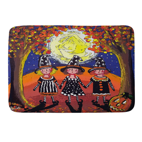 Renie Britenbucher 3 Little Witches Memory Foam Bath Mat