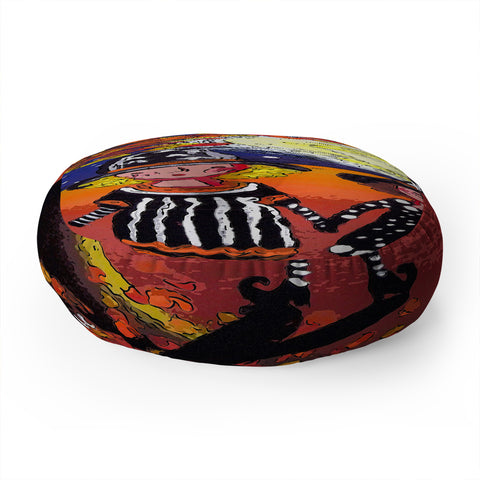 Renie Britenbucher 3 Little Witches Floor Pillow Round