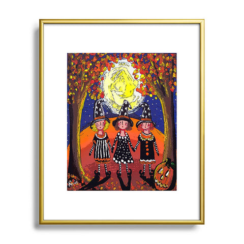 Renie Britenbucher 3 Little Witches Metal Framed Art Print