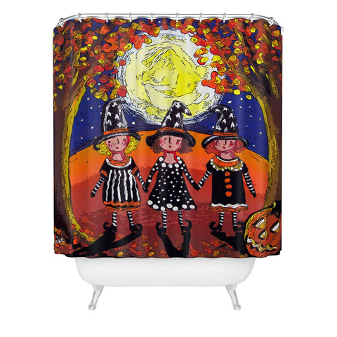 Renie Britenbucher 3 Little Witches Shower Curtain