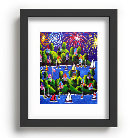 Renie Britenbucher 4th Of July Fireworks Recessed Framing Rectangle