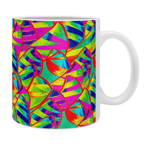 Renie Britenbucher Abstract Sailboats Neon Coffee Mug