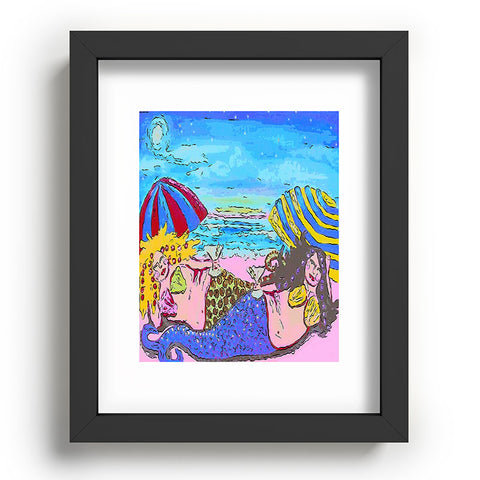 Renie Britenbucher Beached Mermaids Recessed Framing Rectangle