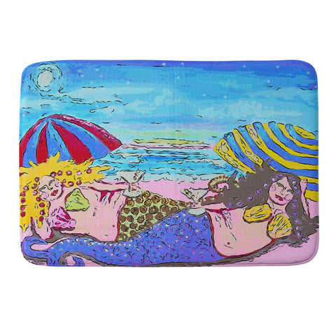 Renie Britenbucher Beached Mermaids Memory Foam Bath Mat