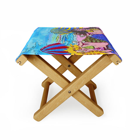 Renie Britenbucher Beached Mermaids Folding Stool