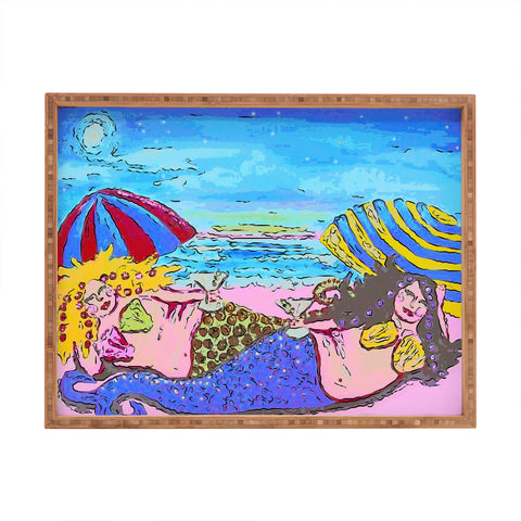 Renie Britenbucher Beached Mermaids Rectangular Tray