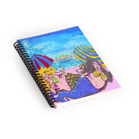 Renie Britenbucher Beached Mermaids Spiral Notebook