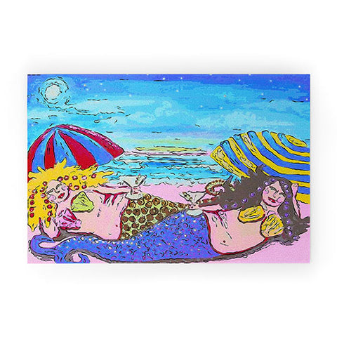 Renie Britenbucher Beached Mermaids Welcome Mat