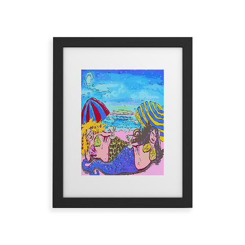 Renie Britenbucher Beached Mermaids Framed Art Print