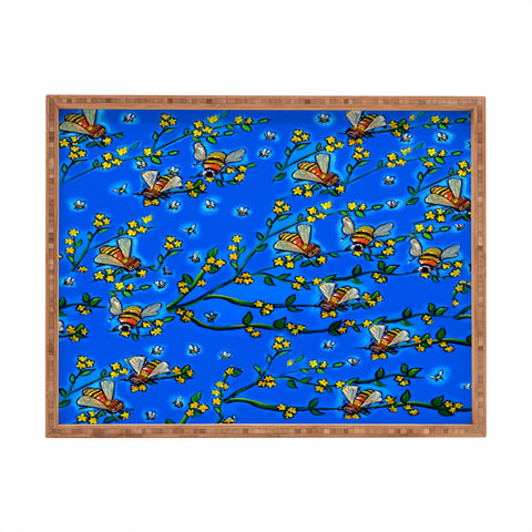 Renie Britenbucher Bees 1 Rectangular Tray
