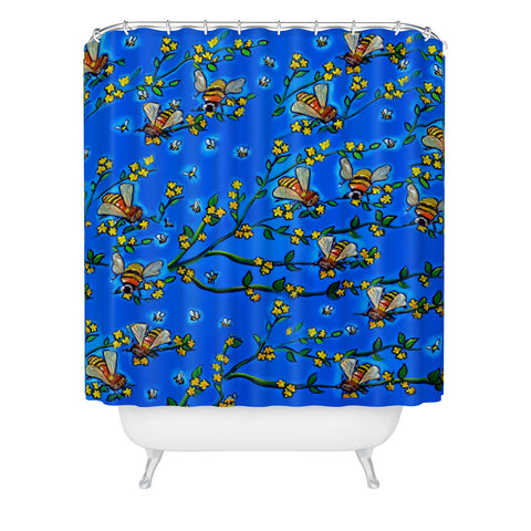 Renie Britenbucher Bees 1 Shower Curtain