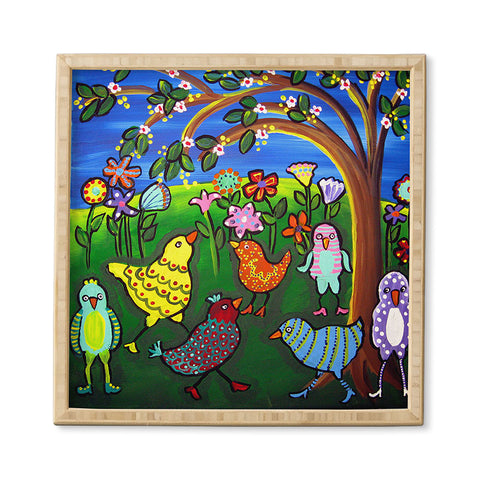 Renie Britenbucher Birdies and Blossoms Framed Wall Art