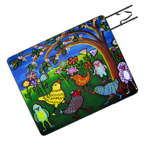 Renie Britenbucher Birdies and Blossoms Picnic Blanket