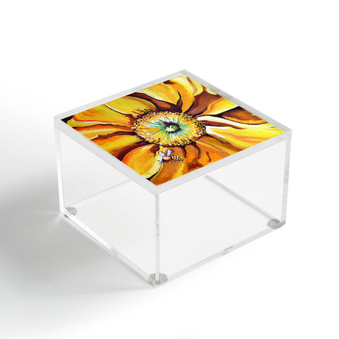 Renie Britenbucher Buzz The Yellow Flower Acrylic Box