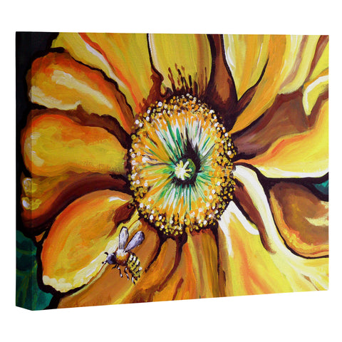 Renie Britenbucher Buzz The Yellow Flower Art Canvas