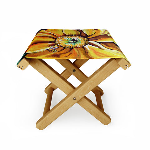 Renie Britenbucher Buzz The Yellow Flower Folding Stool