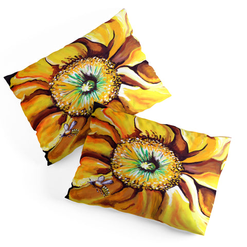 Renie Britenbucher Buzz The Yellow Flower Pillow Shams