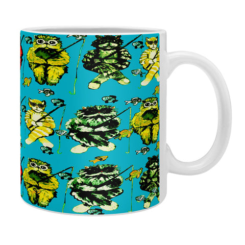 Renie Britenbucher Catfishing Turquoise Coffee Mug