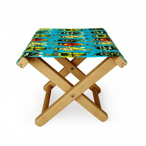 Renie Britenbucher Catfishing Turquoise Folding Stool