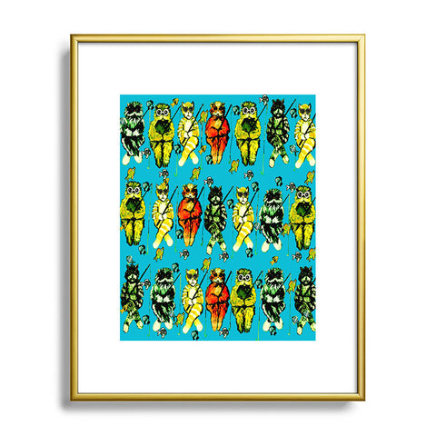 Renie Britenbucher Catfishing Turquoise Metal Framed Art Print