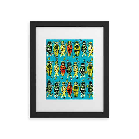 Renie Britenbucher Catfishing Turquoise Framed Art Print