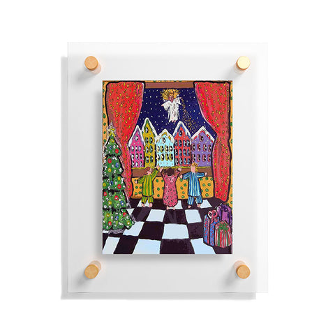 Renie Britenbucher Christmas Angel Floating Acrylic Print