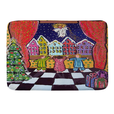 Renie Britenbucher Christmas Angel Memory Foam Bath Mat