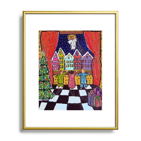 Renie Britenbucher Christmas Angel Metal Framed Art Print