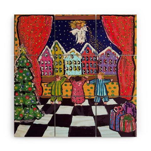 Renie Britenbucher Christmas Angel Wood Wall Mural