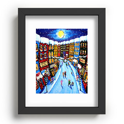 Renie Britenbucher Christmas Shoppers Recessed Framing Rectangle